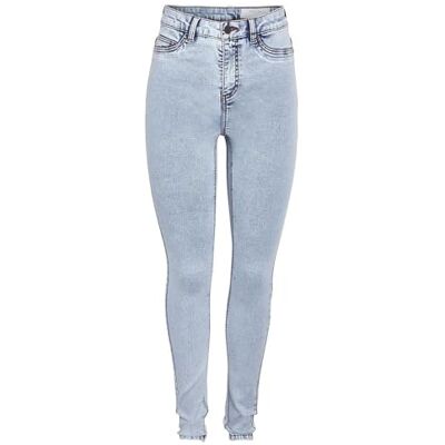 27030614 NOISY MAY Nmcallie Hw Skinny Jeans Vi482Lb Noos, jasnoniebieski (light blue denim), 30W / 30L 27030614 NOISY MAY Nmcallie Hw Skinny Jeans Vi482Lb Noos, jasnoniebieski (light blue denim), 30W / 30L