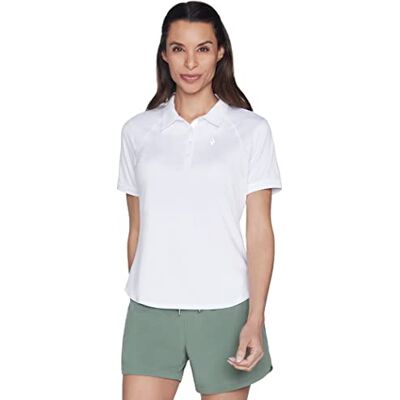 TP30 Skechers Damska koszulka polo, Biały/bogaty ogród, L TP30 Skechers Damska koszulka polo, Biały/bogaty ogród, L