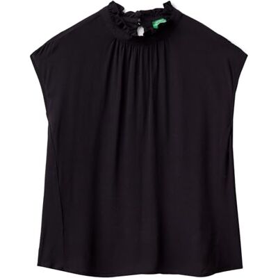 53A0DQ075 Undercolors of Benetton Koszula damska, Czarny 100, L 53A0DQ075 Undercolors of Benetton Koszula damska, Czarny 100, L