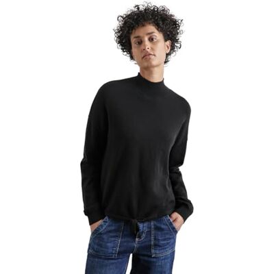 A302965 STREET ONE Krótki sweter turtleneck, czarny, 36 A302965 STREET ONE Krótki sweter turtleneck, czarny, 36