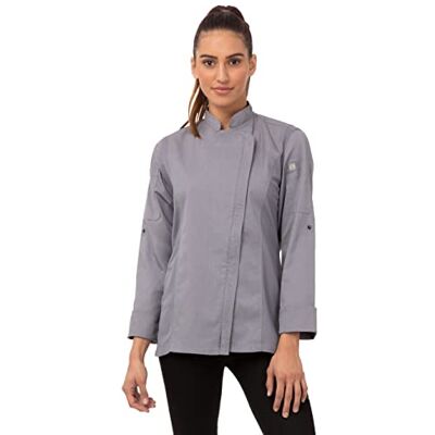BCWLZ005-GRY-3XL-GRY-3XL Chef Works Damska kurtka Hartford Chef BCWLZ005-GRY-3XL-GRY-3XL Chef Works Damska kurtka Hartford Chef