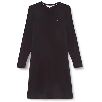 WW0WW42423 Tommy Hilfiger Damska sukienka CRV Soft Wool Flared SWT Fit & Flare, Czarny, XXL duże rozmiary wysoki WW0WW42423 Tommy Hilfiger Damska sukienka CRV Soft Wool Flared SWT Fit & Flare, Czarny, XXL duże rozmiary wysoki