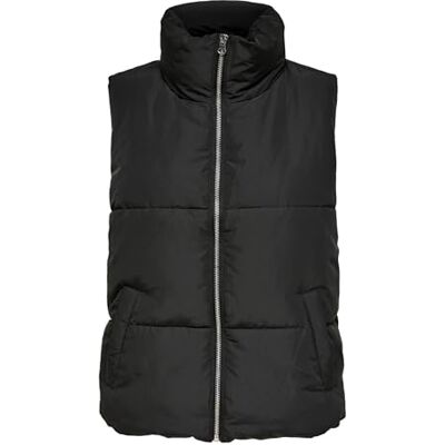 15234210 JDY Damska kamizelka Jdynewerica Short Waistcoat OTW Noos, Czarny/szczegóły: srebrny zamek błyskawiczny, S 15234210 JDY Damska kamizelka Jdynewerica Short Waistcoat OTW Noos, Czarny/szczegóły: srebrny zamek błyskawiczny, S