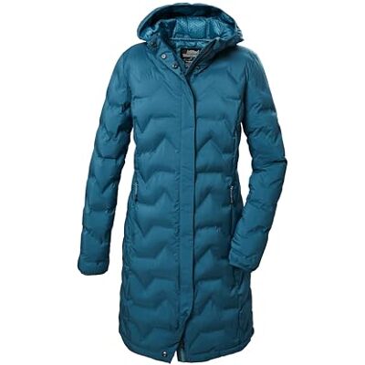 41806-000 killtec Damska parka pikowana/funkcyjna parka z kapturem KOW 9 WMN QLTD PRK, jasna petrol, 38, 41806-000 killtec Damska parka pikowana/funkcyjna parka z kapturem KOW 9 WMN QLTD PRK, jasna petrol, 38,