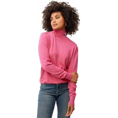 AO0969026W-172033-XS Mexx Damski sweter Turtle Neck Basic, różowy, XS AO0969026W-172033-XS Mexx Damski sweter Turtle Neck Basic, różowy, XS
