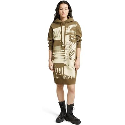 D25035 G-Star RAW Scena size bluza z kapturem z długim rękawem, Zielony (Antic Green -d589-735), XXS D25035 G-Star RAW Scena size bluza z kapturem z długim rękawem, Zielony (Antic Green -d589-735), XXS