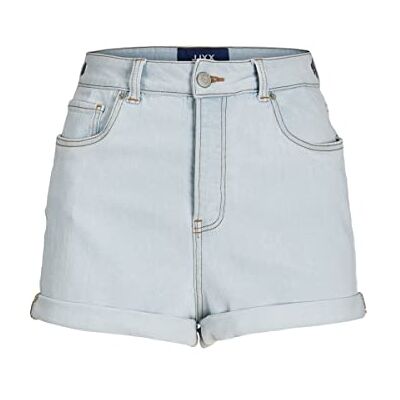 12225062 JACK & JONES Women's JJXX JXHAZEL Mini HW AKM Shorts, Light Blue Denim/Szczegóły: AKM11, S 12225062 JACK & JONES Women's JJXX JXHAZEL Mini HW AKM Shorts, Light Blue Denim/Szczegóły: AKM11, S