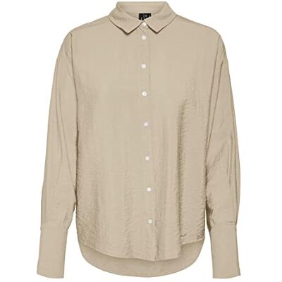10289934 VERO Moda Damska koszulka Vmlena Ls WVN Noos Top, irlandzki kremowy, XS EU, Irish Cream, XS 10289934 VERO Moda Damska koszulka Vmlena Ls WVN Noos Top, irlandzki kremowy, XS EU, Irish Cream, XS