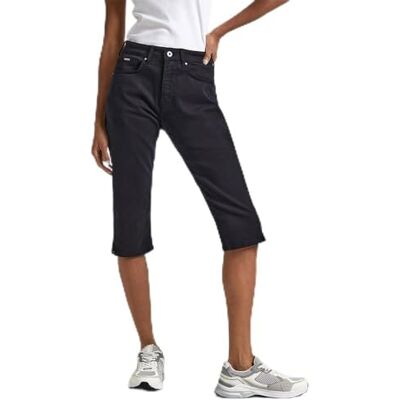 PL801129U91 PEPE JEANS Damskie szorty Skinny Crop Hw, czarny (czarny), 28W PL801129U91 PEPE JEANS Damskie szorty Skinny Crop Hw, czarny (czarny), 28W