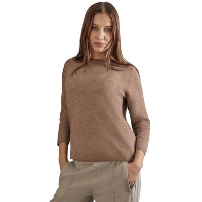 A302893 Street One Damski sweter z delikatnej dzianiny, Rich Mocha Mel., 40 A302893 Street One Damski sweter z delikatnej dzianiny, Rich Mocha Mel., 40