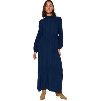 TCTSS22EB00171 Trendyol Damska sukienka hijab Maxi A-line Relaxed fit Woven Modest Dress, niebieski, 42 TCTSS22EB00171 Trendyol Damska sukienka hijab Maxi A-line Relaxed fit Woven Modest Dress, niebieski, 42