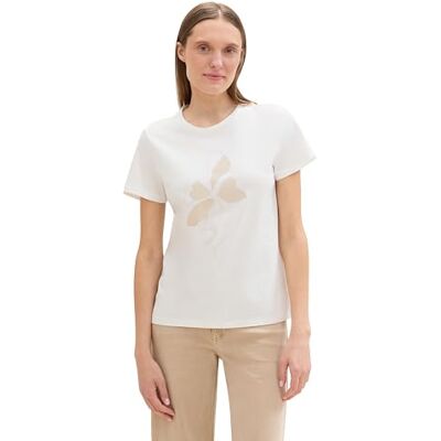 1043835 TOM TAILOR T-shirt damski, 10315 Whisper White, XXL 1043835 TOM TAILOR T-shirt damski, 10315 Whisper White, XXL