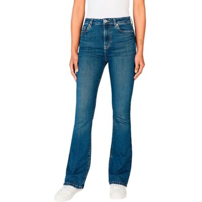PL204733IA9200024 Pepe Jeans Damskie dżinsy FLARE HW, niebieskie (Denim IA9), 24W/32L, Niebieski (Denim Ia9), 24W / 32L PL204733IA9200024 Pepe Jeans Damskie dżinsy FLARE HW, niebieskie (Denim IA9), 24W/32L, Niebieski (Denim Ia9), 24W / 32L