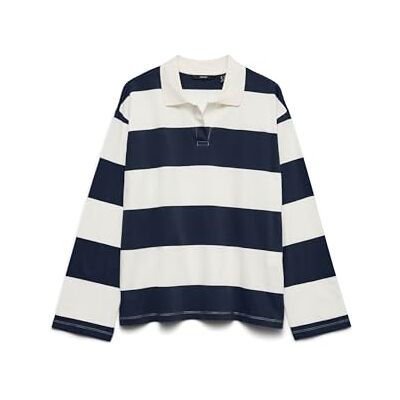 10334663-4851266 VERO MODA Vmmolly Ls Polo JRS Noos, granatowy blezer, XS 10334663-4851266 VERO MODA Vmmolly Ls Polo JRS Noos, granatowy blezer, XS