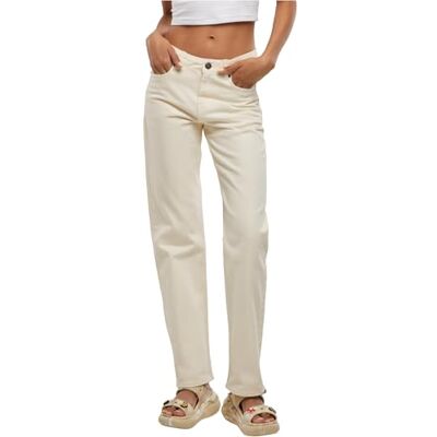 TB7193-02903 Urban Classics Damskie spodnie jeansowe Ladies Straight Fit Denim, damskie spodnie jeansowe o prostym kroju, rozmiary 26-36, Whitesand, 34 TB7193-02903 Urban Classics Damskie spodnie jeansowe Ladies Straight Fit Denim, damskie spodnie jeansowe o prostym kroju, rozmiary 26-36, Whitesand, 34