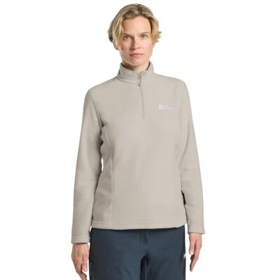 1709532_A0056 Jack Wolfskin Gecko damski sweter polarowy, Pale Sand, XL 1709532_A0056 Jack Wolfskin Gecko damski sweter polarowy, Pale Sand, XL