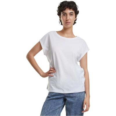 BY138-00220-0051 Build Your Brand Damski T-shirt ze 100% bawełny ekologicznej dostępny w 2 kolorach Ladies Organic Extended Shoulder Tee, rozmiary XS 5XL, biały, S BY138-00220-0051 Build Your Brand Damski T-shirt ze 100% bawełny ekologicznej dostępny w 2 kolorach Ladies Organic Extended Shoulder Tee, rozmiary XS 5XL, biały, S