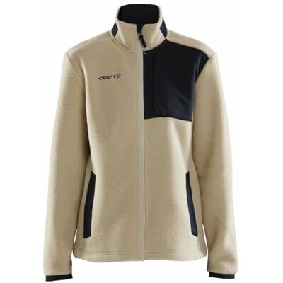 1912221 Craft ADV EXPLORE PILE FLEECE kurtka polarowa damska XXL czarny ecru materiał z recyklingu kieszenie na piersi z zamkiem błyskawicznym bluza damska odzież sportowa dla kobiet 1912221 Craft ADV EXPLORE PILE FLEECE kurtka polarowa damska XXL czarny ecru materiał z recyklingu kieszenie na piersi z zamkiem błyskawicznym bluza damska odzież sportowa dla kobiet