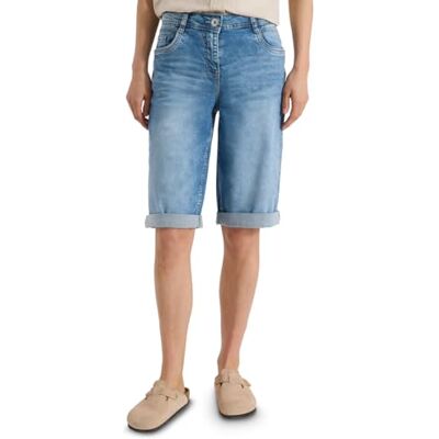 B380377 Cecil Wide Leg spodenki dżinsowe Light Blue Washed 26 B380377 Cecil Wide Leg spodenki dżinsowe Light Blue Washed 26