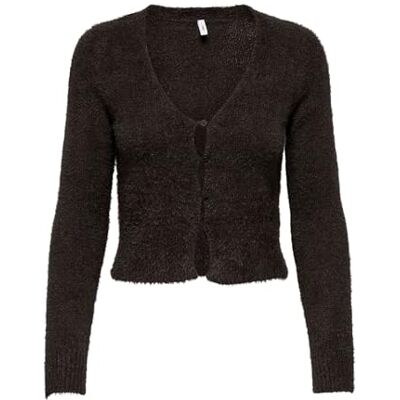 15361300-4906520 ONLY Onlkerry Ls V-Neck Button Cardigan KNT, Tort czekoladowy, L 15361300-4906520 ONLY Onlkerry Ls V-Neck Button Cardigan KNT, Tort czekoladowy, L