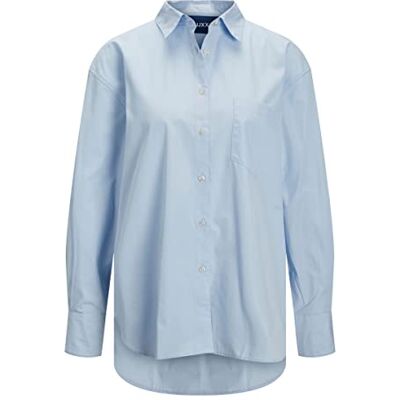 12200353 Jack&JONES damska koszulka JJXX JXJAMIE LS Relaxed POPLIN NOOS Blouse, kaszmirowy niebieski, M 12200353 Jack&JONES damska koszulka JJXX JXJAMIE LS Relaxed POPLIN NOOS Blouse, kaszmirowy niebieski, M