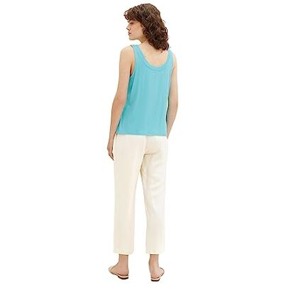 1036795 TOM TAILOR Damski top Basic, 26007 Teal Radiance, XL 1036795 TOM TAILOR Damski top Basic, 26007 Teal Radiance, XL