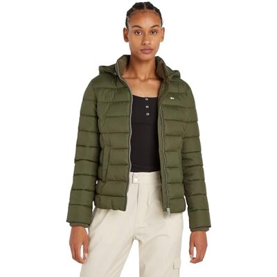 DW0DW18311M12XXS Tommy Jeans Damska kurtka puchowa, Zmęczenie zielony, XXS DW0DW18311M12XXS Tommy Jeans Damska kurtka puchowa, Zmęczenie zielony, XXS