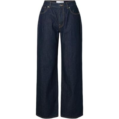 16098229-4786998 SELECTED FEMME Slfwide Bea-Kori Hw Jeans Noos, niebieski (Dark Blue Denim), 30W / 32L 16098229-4786998 SELECTED FEMME Slfwide Bea-Kori Hw Jeans Noos, niebieski (Dark Blue Denim), 30W / 32L