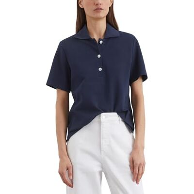 502209453015 Marc OPolo damska koszulka polo z krótkim rękawem z bawełny organicznej Regular Fit, 873, XXL 502209453015 Marc OPolo damska koszulka polo z krótkim rękawem z bawełny organicznej Regular Fit, 873, XXL