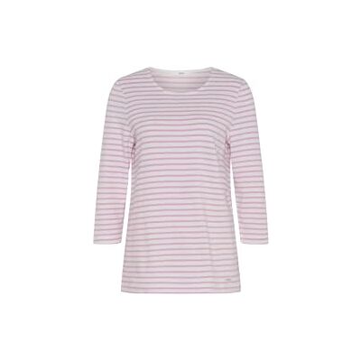 35-4148_90628700 BRAX Damski styl Bonnie sweter bawełniany w paski ze strukturą bluza, Rasberry, 42 35-4148_90628700 BRAX Damski styl Bonnie sweter bawełniany w paski ze strukturą bluza, Rasberry, 42
