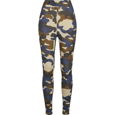 TB3424 Urban Classics Damskie legginsy z wysokim stanem Camo Tech klasyczne spodnie, Summerolive Camo, XS TB3424 Urban Classics Damskie legginsy z wysokim stanem Camo Tech klasyczne spodnie, Summerolive Camo, XS