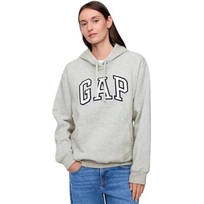 463506 GAP Damska bluza z kapturem z logo, Jasno-wrzosowy szary, S 463506 GAP Damska bluza z kapturem z logo, Jasno-wrzosowy szary, S