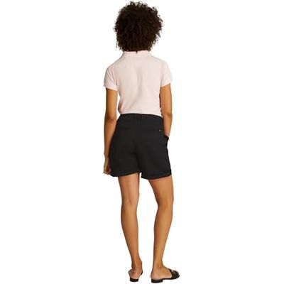 WW0WW42457BDS44 TOMMY HILFIGER Damskie spodenki CO BLEND GMD CHINO WW0WW42457, czarne, 44, czarny (czarny), 70 WW0WW42457BDS44 TOMMY HILFIGER Damskie spodenki CO BLEND GMD CHINO WW0WW42457, czarne, 44, czarny (czarny), 70