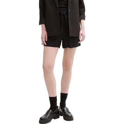 1045720 TOM TAILOR Denim Bermudy, 14482 Deep Black, XXL damskie, Kolor czarny, XXL 1045720 TOM TAILOR Denim Bermudy, 14482 Deep Black, XXL damskie, Kolor czarny, XXL