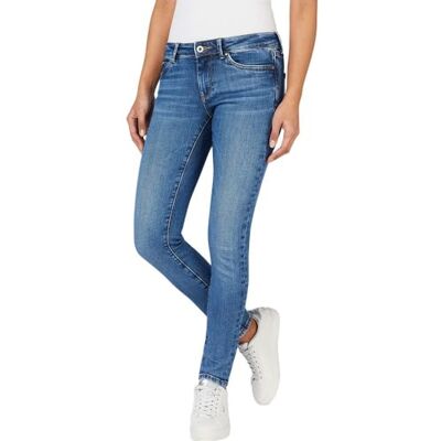 PL204583XW6 Pepe Jeans Dżinsy damskie skinny Lw, Niebieski (Denim-xw6), 30W / 32L PL204583XW6 Pepe Jeans Dżinsy damskie skinny Lw, Niebieski (Denim-xw6), 30W / 32L