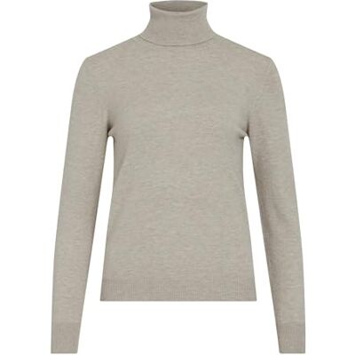 14097994 Vila VICOMFY L/S ROLL-NECK NIT TOP/PB, Naturalny melanż, M 14097994 Vila VICOMFY L/S ROLL-NECK NIT TOP/PB, Naturalny melanż, M