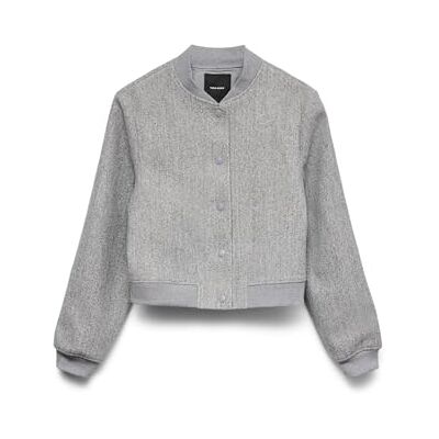 10319600_MediumGreyMelange VERO MODA VMCHLOE kurtka damska, Medium Grey Melange, M 10319600_MediumGreyMelange VERO MODA VMCHLOE kurtka damska, Medium Grey Melange, M