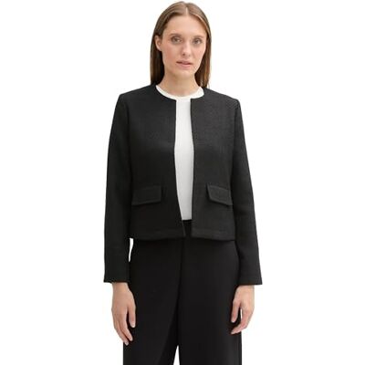 1044343 TOM TAILOR Damska marynarka, 37007 Black Boucle Structure, 40 1044343 TOM TAILOR Damska marynarka, 37007 Black Boucle Structure, 40