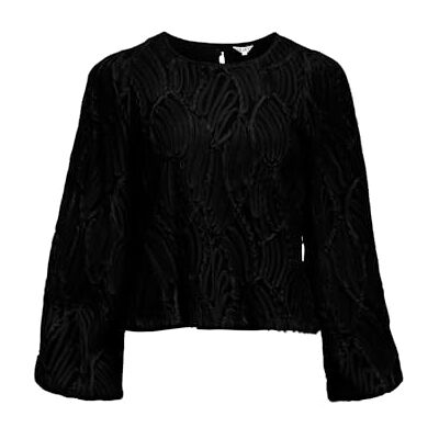23047624-4927067 Objlucie L/S Re O-Neck Top Noos, czarny, 34 23047624-4927067 Objlucie L/S Re O-Neck Top Noos, czarny, 34