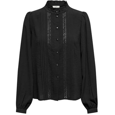 15251994 JDY Ellis L/S LACE WVN NOOS koszulka, czarny, 38 15251994 JDY Ellis L/S LACE WVN NOOS koszulka, czarny, 38