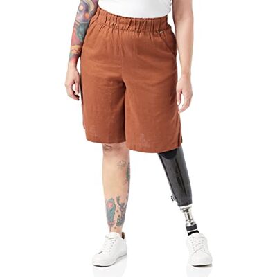 1031451 TOM TAILOR Denim Damski Lniane spodenki bermudy , 29566 Nut Brown, M 1031451 TOM TAILOR Denim Damski Lniane spodenki bermudy , 29566 Nut Brown, M