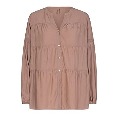 17783 SOYACONCEPT Damska tunika Sc-pelican Loose Fitted Button Blouse, Stucco Brown, S 17783 SOYACONCEPT Damska tunika Sc-pelican Loose Fitted Button Blouse, Stucco Brown, S