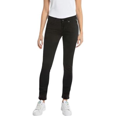 WH689 .000.661 FB1 Replay Damskie dżinsy skinny fit New Luz Forever Dark Kolekcja, 098 BLACK, 27W / 32L WH689 .000.661 FB1 Replay Damskie dżinsy skinny fit New Luz Forever Dark Kolekcja, 098 BLACK, 27W / 32L