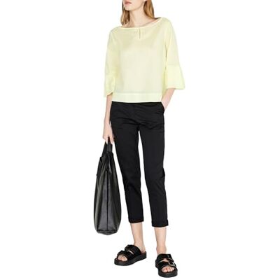 5HO1LQ059 Sisley Womens Blouse, Yellow 3K0, S, żółty 3k0, S 5HO1LQ059 Sisley Womens Blouse, Yellow 3K0, S, żółty 3k0, S