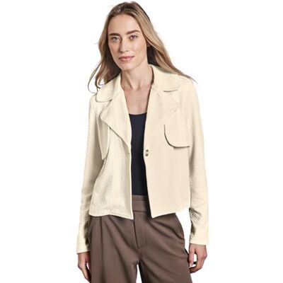 A212538 Street One Damski krótki trencz strukturalny, Soft Beige, 40 A212538 Street One Damski krótki trencz strukturalny, Soft Beige, 40