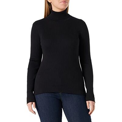 16087751 SELECTED FEMME Women's SLFLYDIA Costa LS Knit okrągły dekolt B koszulka z długim rękawem, czarna, XS, czarny, XS 16087751 SELECTED FEMME Women's SLFLYDIA Costa LS Knit okrągły dekolt B koszulka z długim rękawem, czarna, XS, czarny, XS