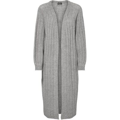 17150959 PIECES Damski kardigan Pcmaggy Ls Long Knit Noos Bc, Medium Grey Melange, M 17150959 PIECES Damski kardigan Pcmaggy Ls Long Knit Noos Bc, Medium Grey Melange, M