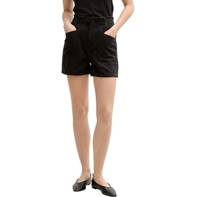 1046700 TOM TAILOR Denim Damskie szorty z bermudami, 14482 – Deep Black, XS 1046700 TOM TAILOR Denim Damskie szorty z bermudami, 14482 – Deep Black, XS