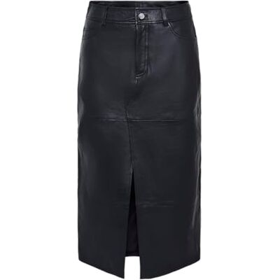 26035280 YASMINA HMW LEATHER LONG SKIRT NOOS, czarny, L 26035280 YASMINA HMW LEATHER LONG SKIRT NOOS, czarny, L