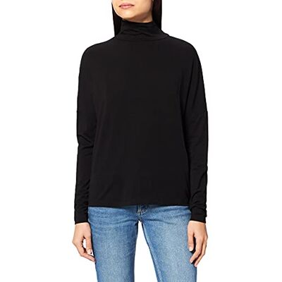 1018-007483 NA-KD Sweter damski z wysokim dekoltem, Czarny, XL 1018-007483 NA-KD Sweter damski z wysokim dekoltem, Czarny, XL